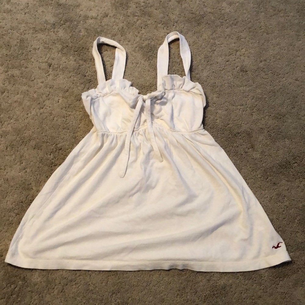 White hollister tank